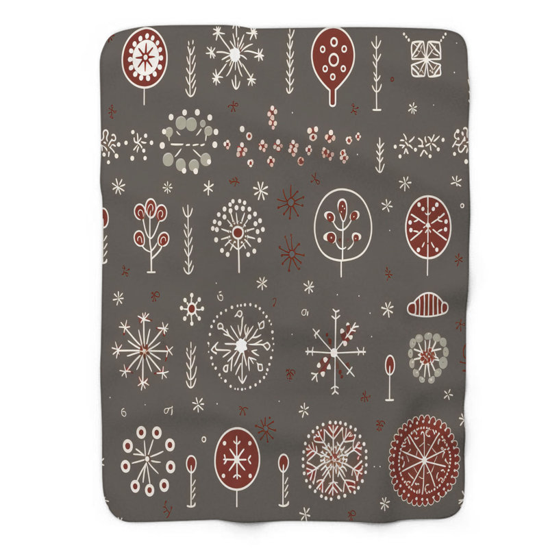 Snow Flecks - 1 Piece Premium Blanket, 60" W x 80" L