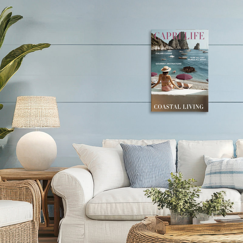 Toile Capri Life, design par Annabelle Hall, H 24 po x l 16 po
