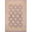 Tapis oriental mauve / beige en laine noué à la main 9 pi 11 po x 14 pi 2 po Oriental