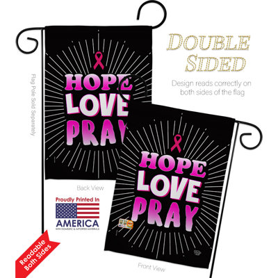 Ensemble de drapeaux en polyester 18,5 po x 13 po Love