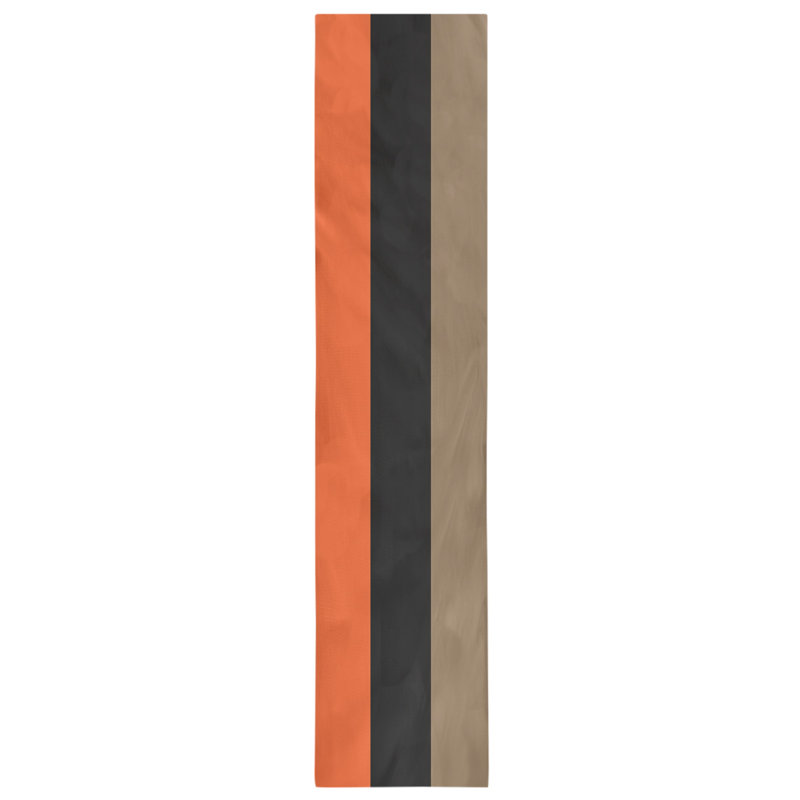 Chemin de table Seattle, 90 po x 16 po, Orange / noir / or, San Francisco