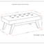 Draper - Mid Century Tufted Ottoman Bench-1177436578