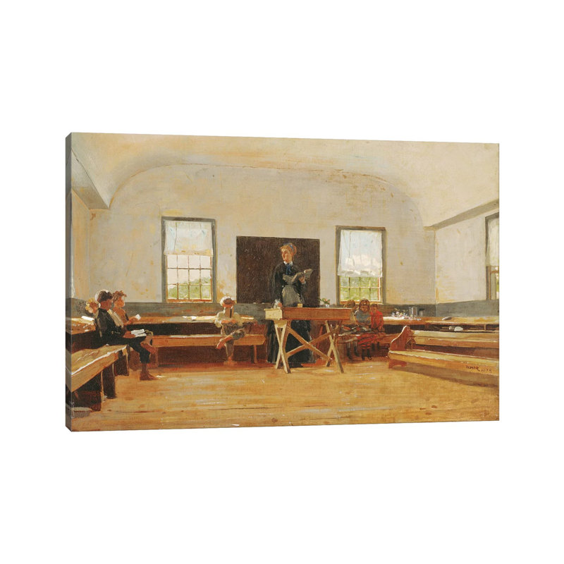 Country School, 1873 by Winslow Homer - Wrapped Canvas Gallery-Wrapped Canvas Giclée, 20.32 cm H x 30.48 cm W