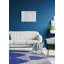 Tapis crème / bleu foncé tissé à plat à la main à motif abstrait Botsford 5 pi 1 po x 8 pi 3 po