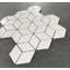 Carreau de mosaïque fantaisie en porcelaine pour mur et plancher 1,89 po x 3 po Rhombus