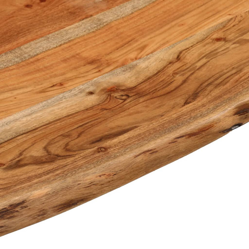 60cm Solid Acacia Wood With A Natural Finish Bathroom Vanity Top