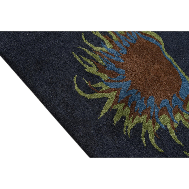Tapis carré bleu marine 7 pi Pineland