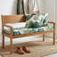 Ensemble de coussins de patio polyvalents avec tissu résistant aux intempéries - Comprend un coussin de banc et 2 housses de coussin pour les meubles de jardin et de porche-529218902-529218899