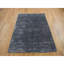 Tapis oriental noir en laine et en soie filé à la main 5 pi 9 po x 7 pi 10 po 6C1452D477E64D34A49E91CEEB61B865