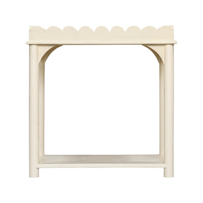 Madeline Scalloped Rectangle Side Table