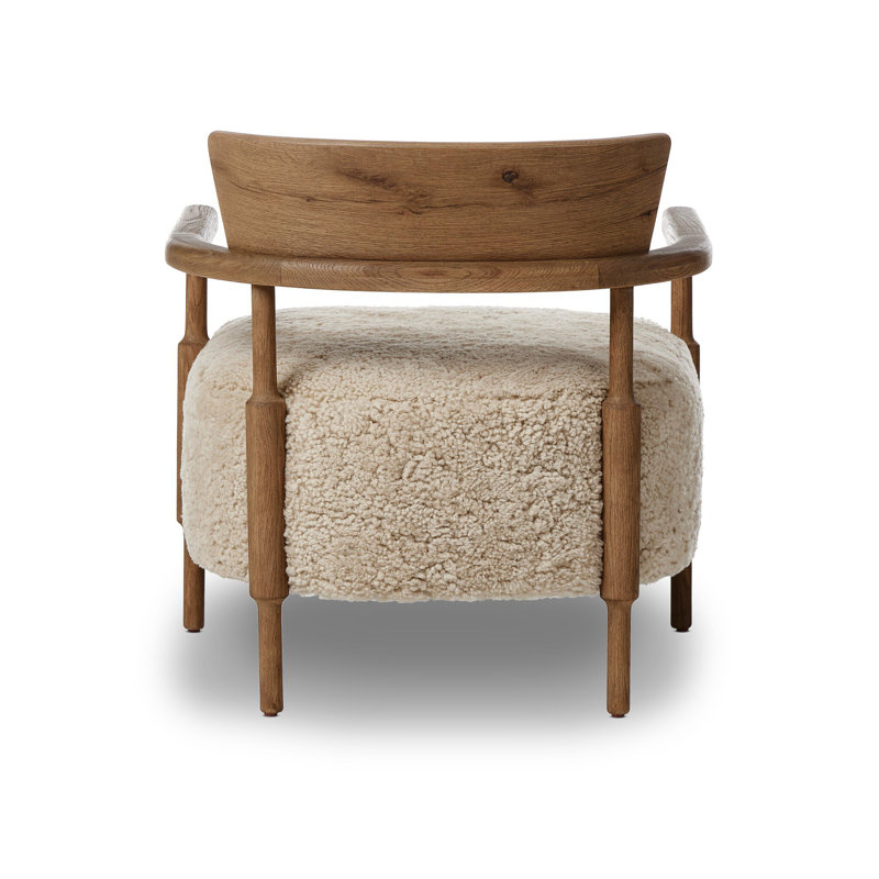 Bennett Chair, Beige Shearling