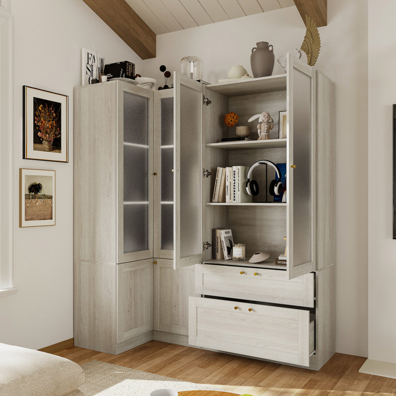 Ensemble de salon avec 2 vitrines