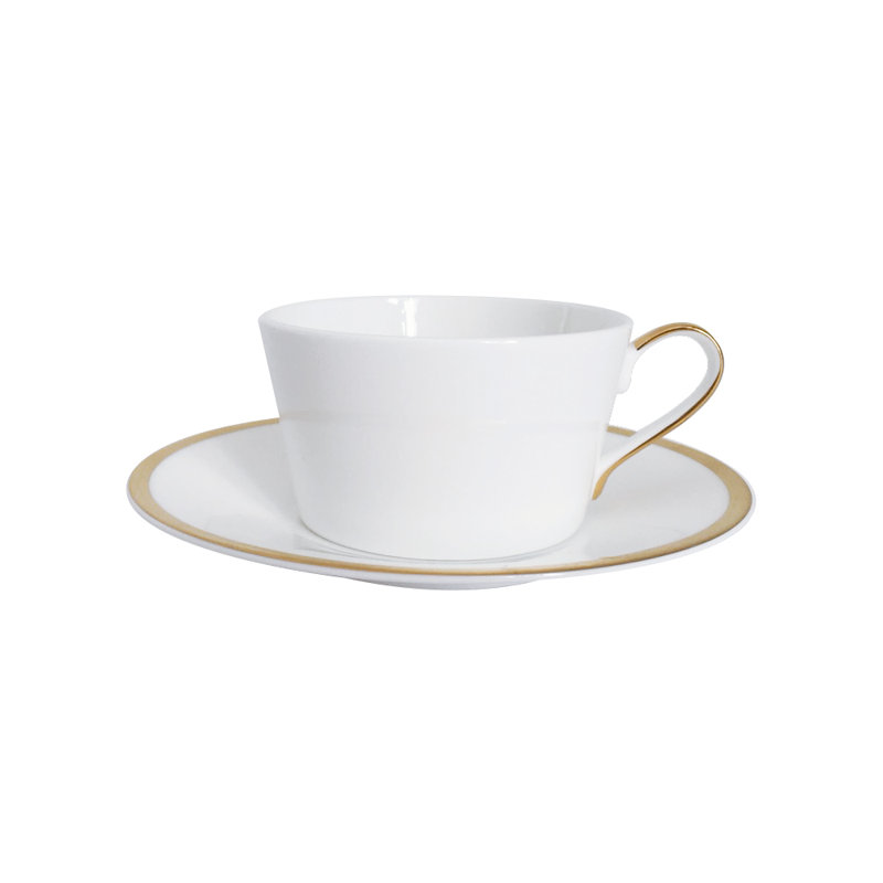 Golden Edge Bone China Mug