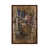 Toile avec cadre en bois brun classique