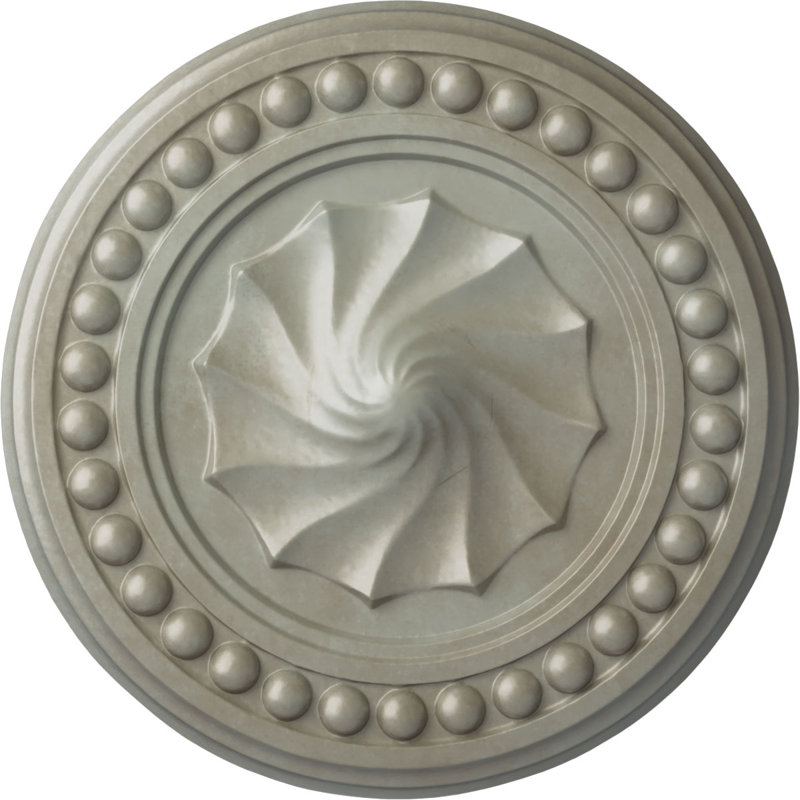 Médaillon de plafond H 15,75 po x l 15,75 po x P 2 po Foster, Doré Flash