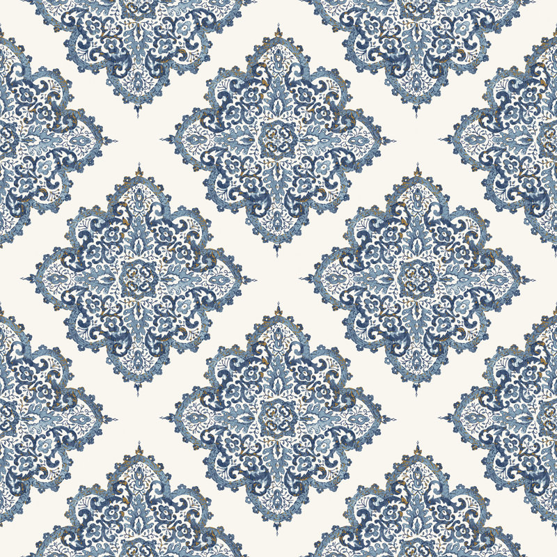 10m x 53cm Wallpaper Roll, Navy Blue
