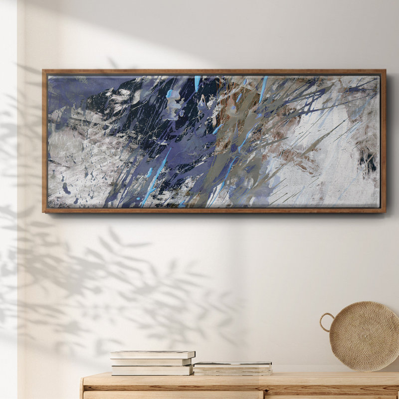 Blue Noise I- Framed Canvas