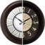 Grande horloge murale lumineuse 18 po, finition bronze huilé, veilleuse, horloge lumineuse avec capteur intelligent pour allumer / éteindre les lumières de l'heure actuelle. Décoration murale pour le salon, la salle à manger, la cuisine.