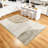 Large area carpet, modern geometric splicing floor decoration bedroom aesthetic carpet, rock wood series, living room, dining room, daycare, office, machine washable carpet, beige-2006082446