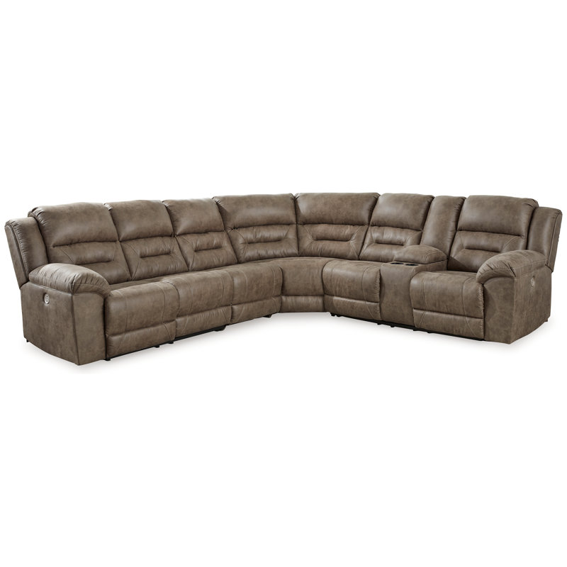 Ravenel 4-Piece Power Reclining Sectional, Right Hand Facing, 43" H x 106" W x 93" D