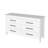 2-Piece Bedroom Set, Armoire + Dresser, White