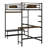 Easy Assembly Loft Bed With Storage And Buckle Fastened Frame Slats