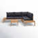 Ensemble de conversation modulaire avec coussins 3 pièces Tempo