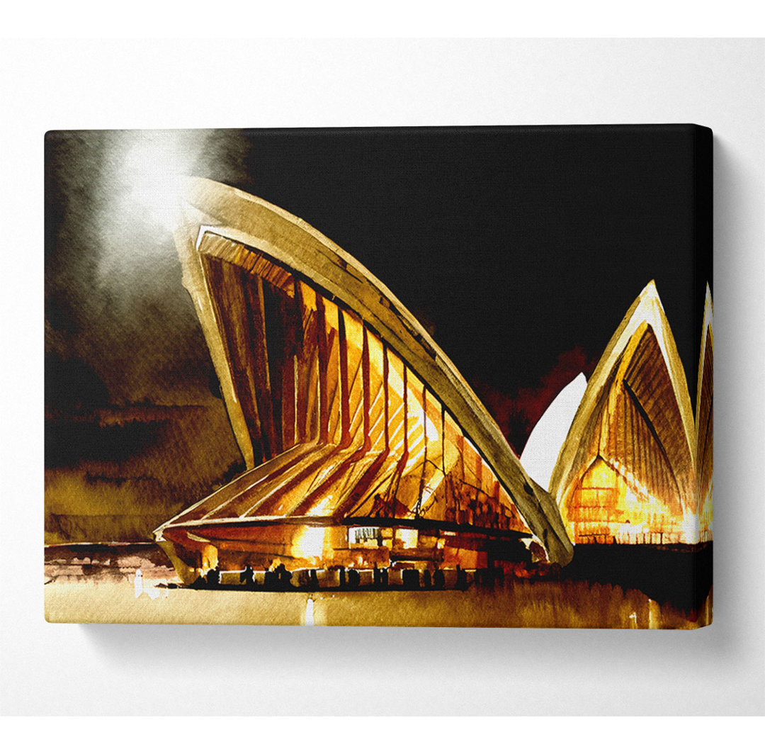 Sydney Opera House Golden Glow - Druck