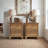 Weston 23" H Solid Wood Legs 2-Drawer Nightstand (Set of 2)