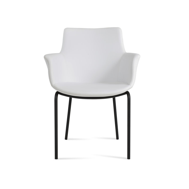 Fauteuil Bottega Harris, Noir, Blanc