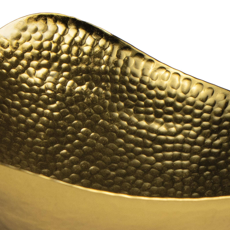 Milo Stainless Steel Decorative Bowl, 5" H x 10" W x 10" D