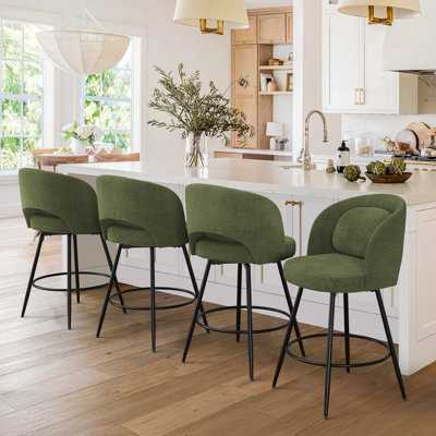 Tabouret de bar pivotant en métal 26 po