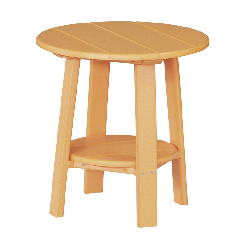 Table d’appoint en plastique Bohdalec, Orange