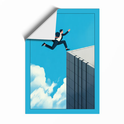Leap of Faith Modern - Framed Print
