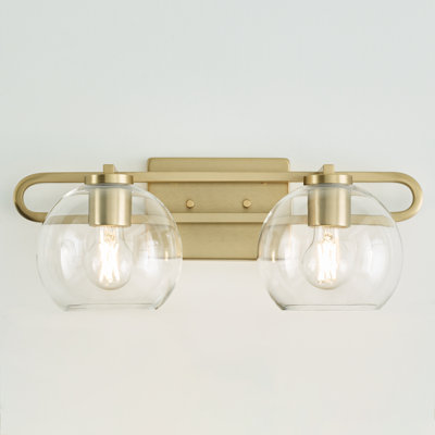 Eveline 4 Light Transparent Dimmable Vanity Light
