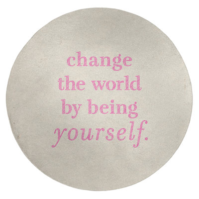 Quotes Chenille Indoor Rug