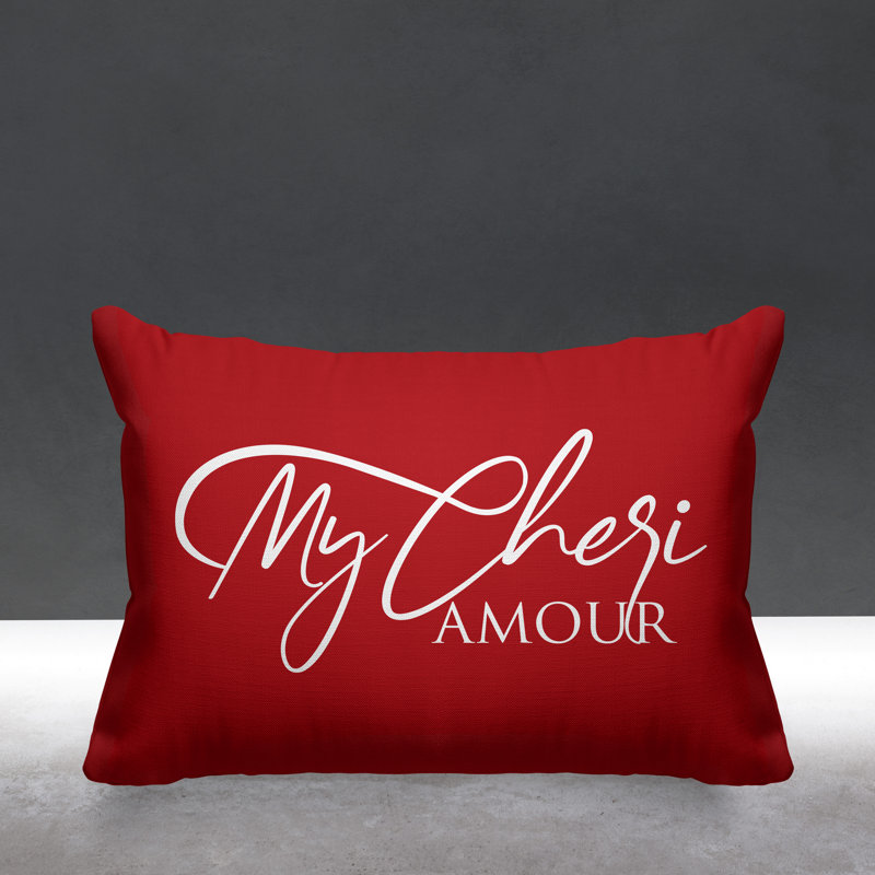 Aspire Outdoor Reversible Throw Pillow, Red