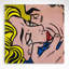 Kiss V by Roy Lichtenstein - Print on Canvas-480823592