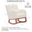 Chaise berçante moderne