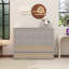 Lit escamotable double avec grands tiroirs, gris-121382296