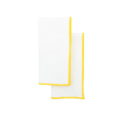 Serviette en lin 18 "Stitch Edges