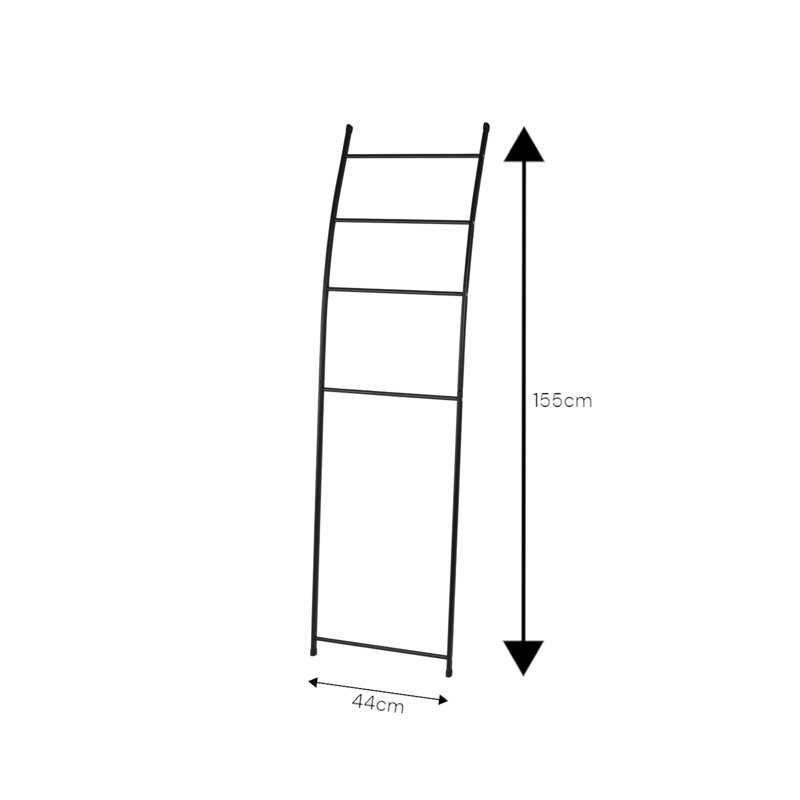 Agathla 4 Towel Stand, Matte Black