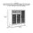 French-Style Wicker-Weave Solid Oak Shoe Cabinet-1215533208