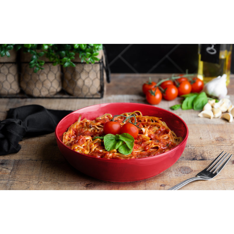 40 oz Bol de salle à manger, Rouge