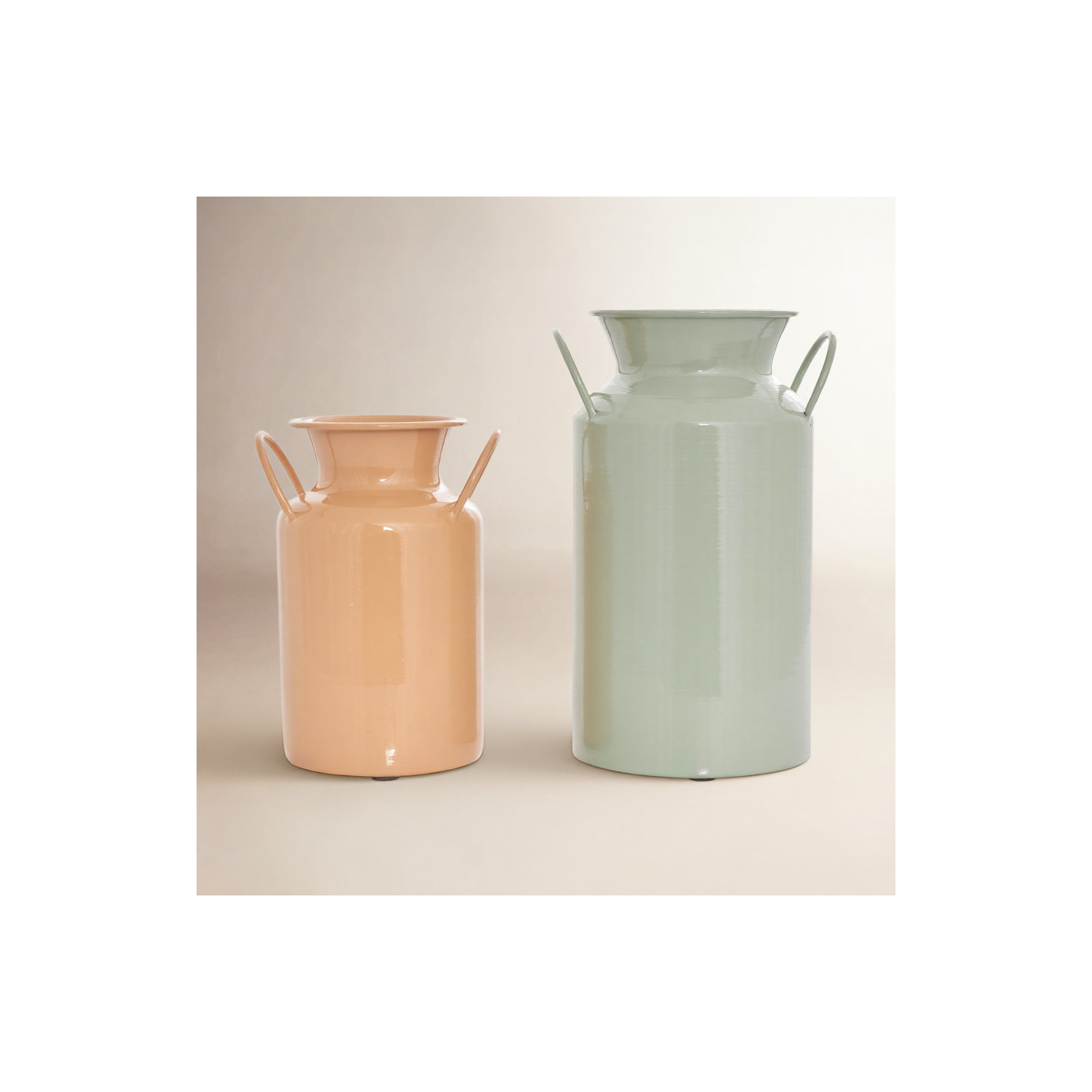 Hays Metal Table Vase, Pink/Blue, Medium