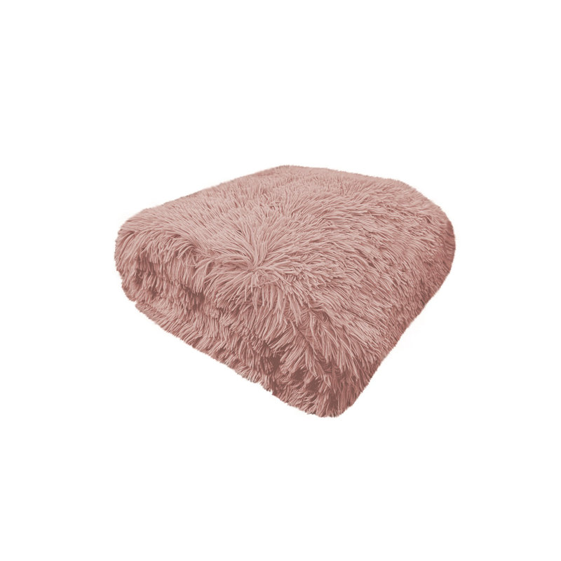 Kulle Throw Blanket, Blush Pink
