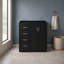 Meuble-lavabo autoportant 29,52 po avec tiroirs et cadre en bois massif