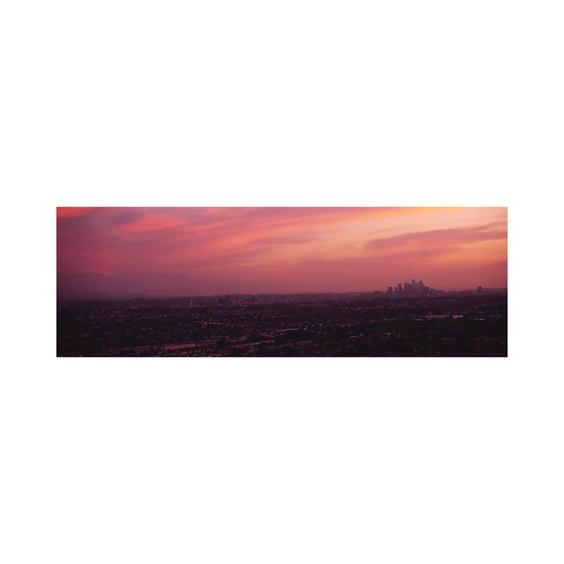 Buildings In A City - Wrapped Canvas Panoramic Print, 30.48 cm H x 91.44 cm W x 1.91 cm D