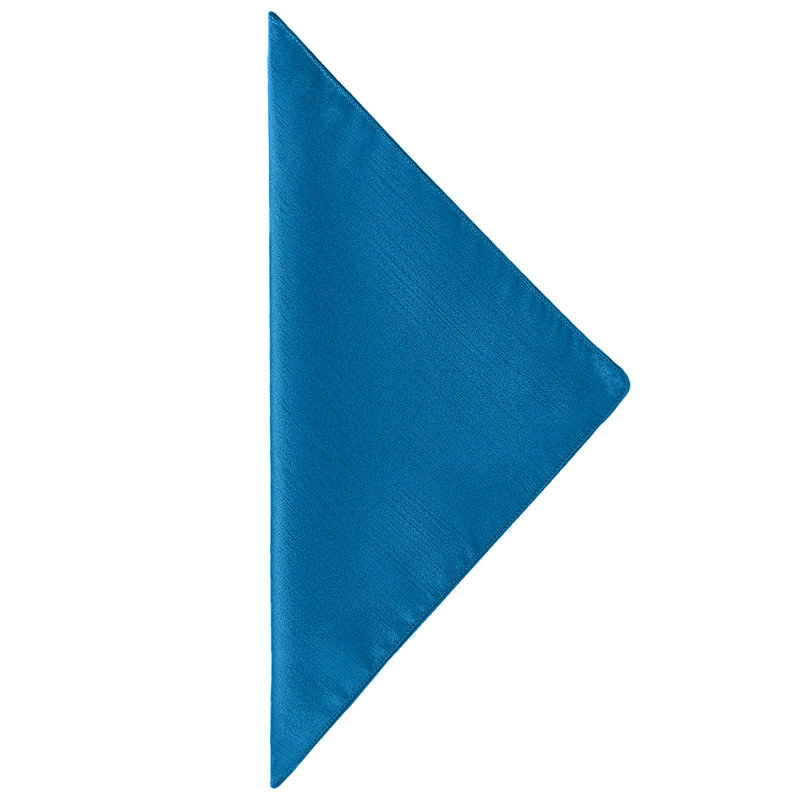 Zhora Silk Square Napkin, Cobalt