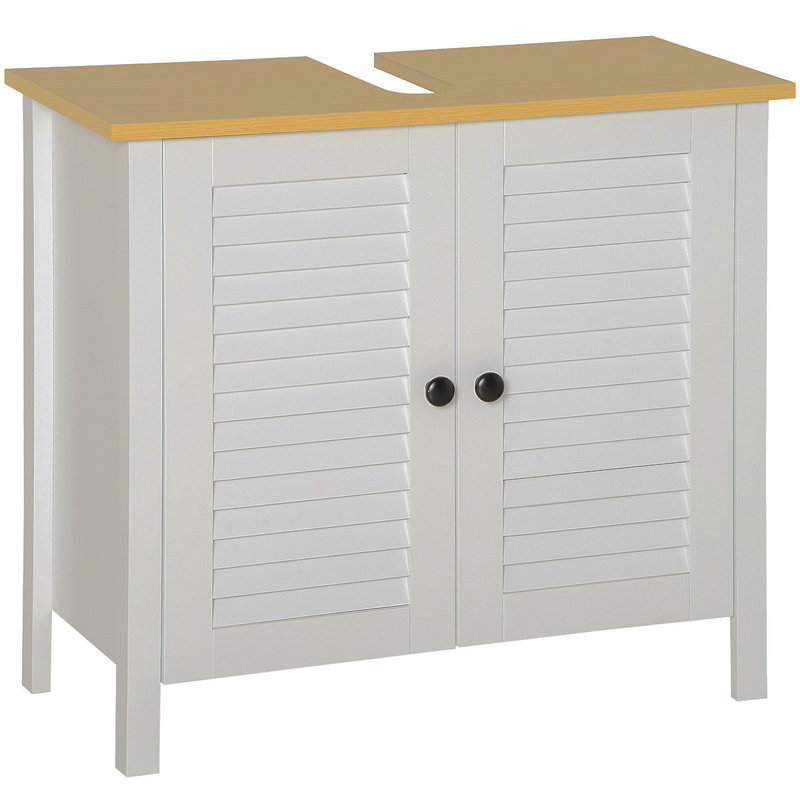 Bassin de rangement antidérapant pour salle de bain sous le lavabo